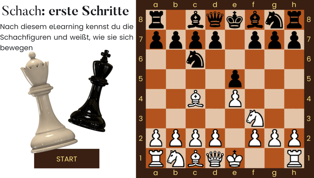 Screenshot eLearning Schach